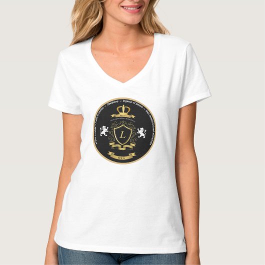 Women’s Lewis Crest v-neck tee T-shirt (Voorkant)