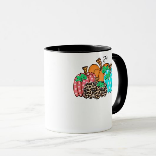 Women’s Pumpkin Leopard Print Graphic It’s Fall Y’ Mok (Voorkant rechts)