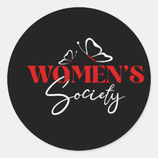 Women-S-Society-Women-S-Day Ronde Sticker