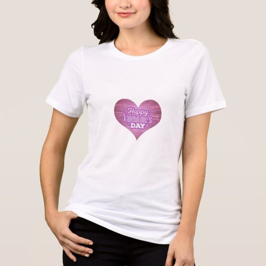Women’s Tri-Blend Shirt  for Valentine’s Day (Voorkant)