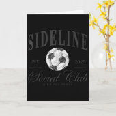 Women Sideline Social Club Soccer Mom Game Day Mot Kaart (Gele Bloem)