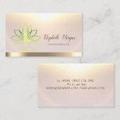 Women Silhouette Lotus Yoga Instructor Visitekaartje (Voorkant / Achterkant)