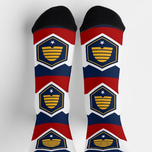 Women socks with flag of Utah State, USA Sokken (Top)