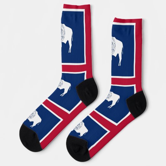Women socks with flag of Wyoming, U.S.A. Sokken (Links)