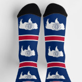 Women socks with flag of Wyoming, U.S.A. Sokken (Top)