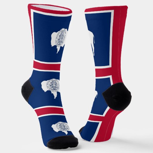 Women socks with flag of Wyoming, U.S.A. Sokken (Gebogen)