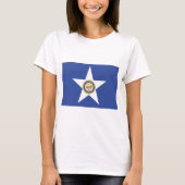Women T Shirt with Flag of Houston, VS (Voorkant)
