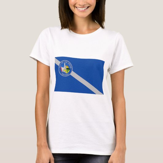 Women T Shirt with Flag of Las vegas, VS (Voorkant)