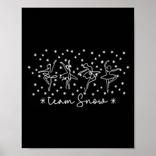 Women Team Snow Corps Nutcracker Season Christmas Poster (Voorkant)