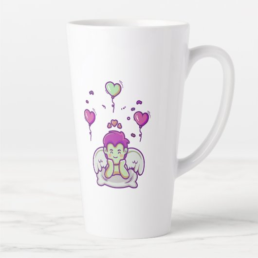 Women Tee Shirts, Men Shirts, Mom Ghost T-Shirts Latte Mok (Rechts)