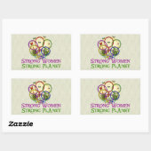 Women United Rechthoekige Sticker (Vel)