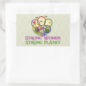 Women United Rechthoekige Sticker (Tas)