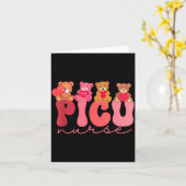 Women Valentine Cu Nurse Pediatrics Cute Bears Ped Kaart (Gele Bloem)