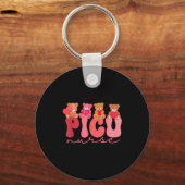 Women Valentine Cu Nurse Pediatrics Cute Bears Ped Sleutelhanger (Voorkant)