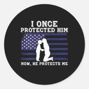 Women Veterans Day Amerikaanse vlag leger trotse m Ronde Sticker