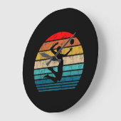 Women Volleyball Beach Volleyball Serve Retro Gift Grote Klok (Hoek)