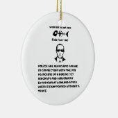 Women want me fish fear me db cooper keramisch ornament (Rechts)