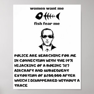 Women want me fish fear me db cooper poster