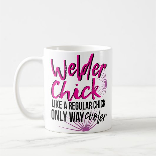 Women Welder Way Koooler Funny Coffee Mok Welding (Links)