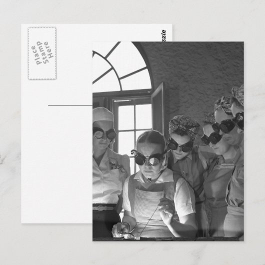 Women Welders in WWII, jaren 1940 Briefkaart (Voorkant / Achterkant)