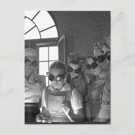 Women Welders in WWII, jaren 1940 Briefkaart (Voorkant)