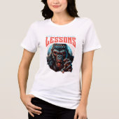 Women Wise Gorilla Lessons Learn T-Shirt (Voorkant)