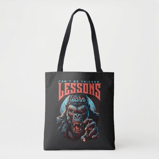 Women Wise Gorilla Lessons Learn Tote Bag (Voorkant)