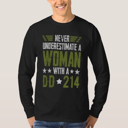 Women With DD-214 Female Veterans Day_2 T-shirt (Voorkant)