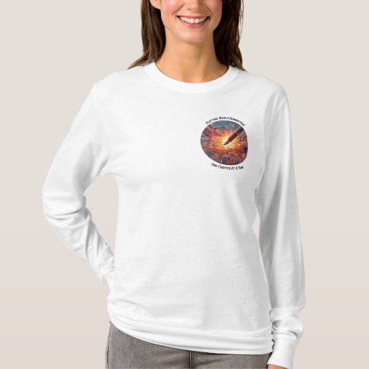 Women Writer's T Shirt - pocket logo (Voorkant)