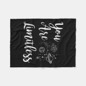 Women You Are Limitless Amazing Motivational  Fleece Deken (Voorkant (Horizontaal))