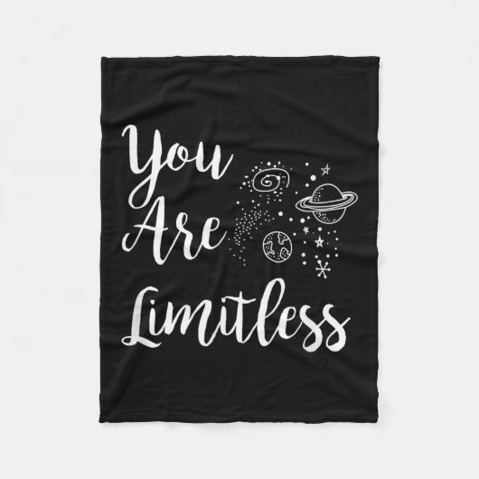 Women You Are Limitless Amazing Motivational  Fleece Deken (Voorkant)