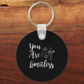 Women You Are Limitless Amazing Motivational  Sleutelhanger (Voorkant)