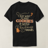 Womenen die ik alleen maar wil BAKE COOKIES WATCH T-shirt (Design voorkant)