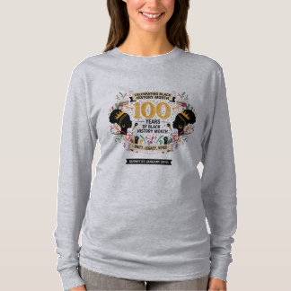 Women's 100 Years Black History Centennial Tee T-shirt