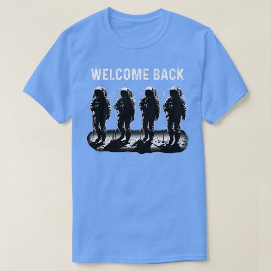 Womens 2024 Moon Landing Mission Astronaut Planet T-shirt (Design voorkant)
