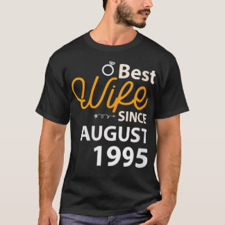 Womens 25th Wedding Anniversary Gift Best Wife Sin T-shirt