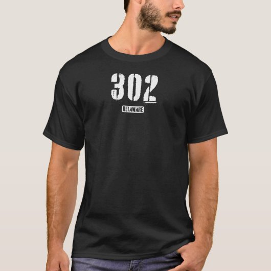 Womens 302 Delaware Rough Stencil Design Premium_2 T-shirt (Voorkant)