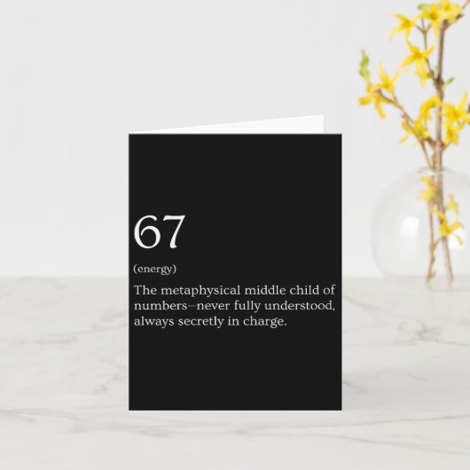 Womens 67 Definition Meme V-neck  Kaart (Gele Bloem)