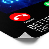 Womens 67 Meme The Universe Is Calling V-neck  Poster (Hoek)