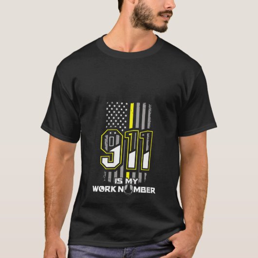 Womens 911 Verzender Mijn werknummer Geel L T-shirt (Voorkant)