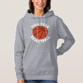 Womens Aangepast team Basketball/Speler/Jersey Num Hoodie (Voorkant)