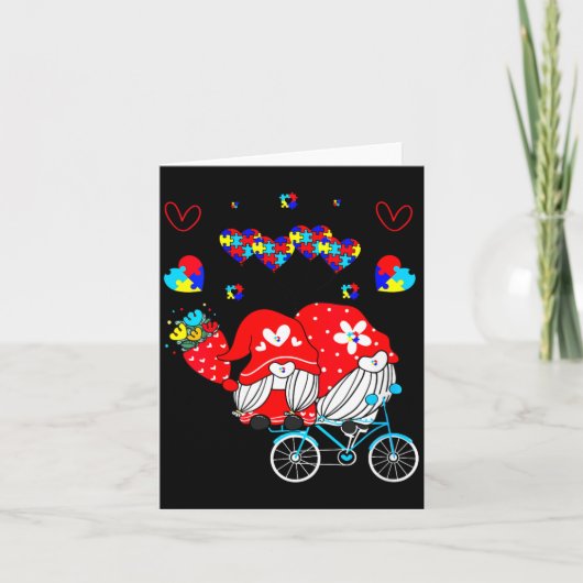 Womens Accept Understand Love Autism Awareness Gno Kaart (Voorkant)