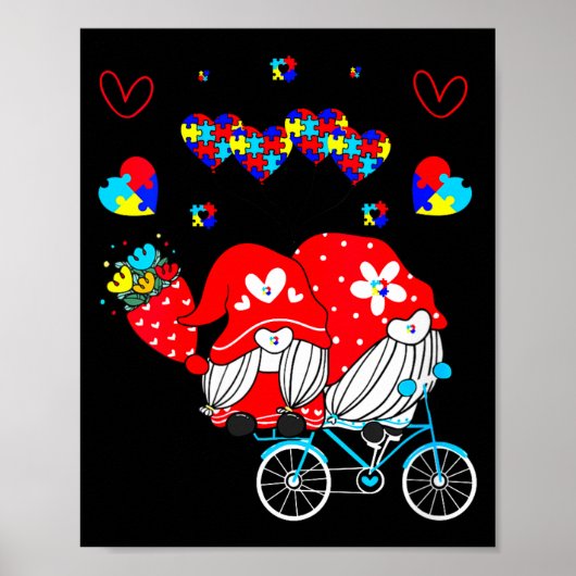 Womens Accept Understand Love Autism Awareness Gno Poster (Voorkant)