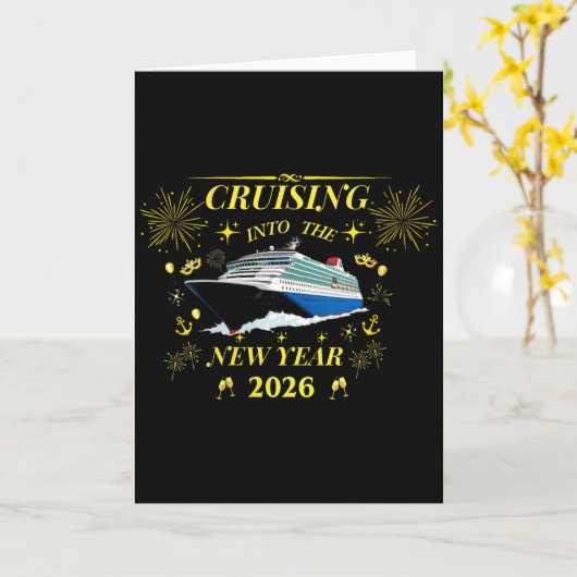 Womens Adventure Awaits – Welcome 2026 V-neck  Kaart (Gele Bloem)