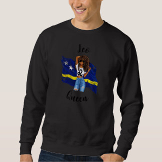 Womens Afro Curacao Leo Queen African Zodiac Curac Trui