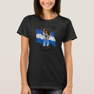 Womens Afro Honduras Aquarius Queen African Hondur T-shirt