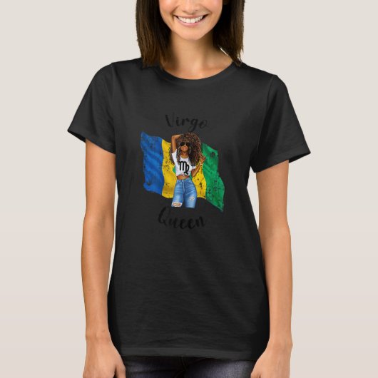 Womens Afro St Vincent Virgo Queen African St. Vin T-shirt (Voorkant)