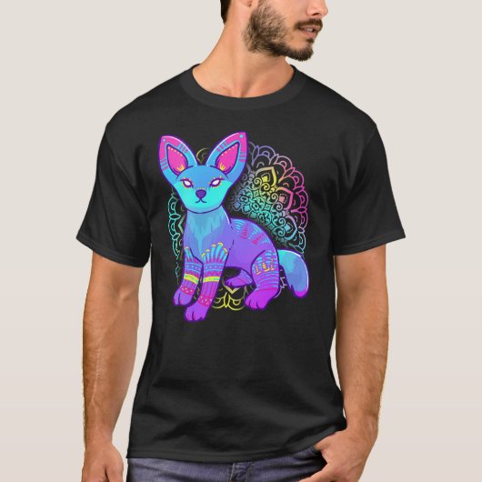 Womens Alebrije Fox Mexican T-shirt (Voorkant)