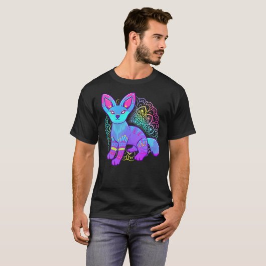 Womens Alebrije Fox Mexican T-shirt (Voorkant volledig)