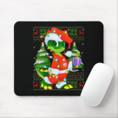 Womens Alligator Christmas Lights Santa Costume Ug Muismat (Met muis)